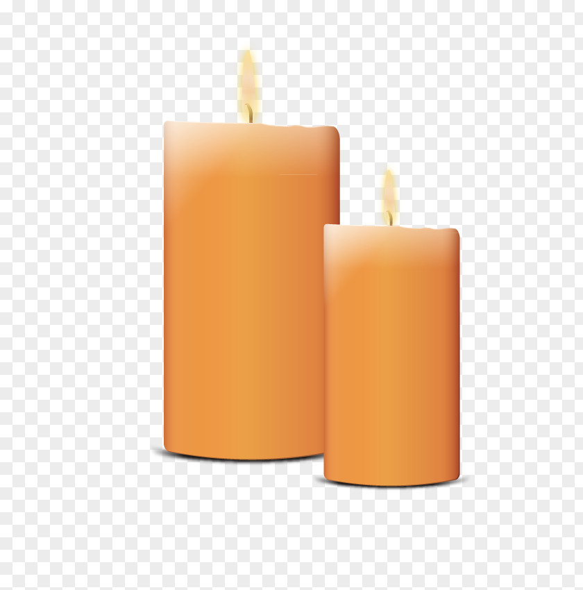 Orange Candle Adobe Illustrator PNG