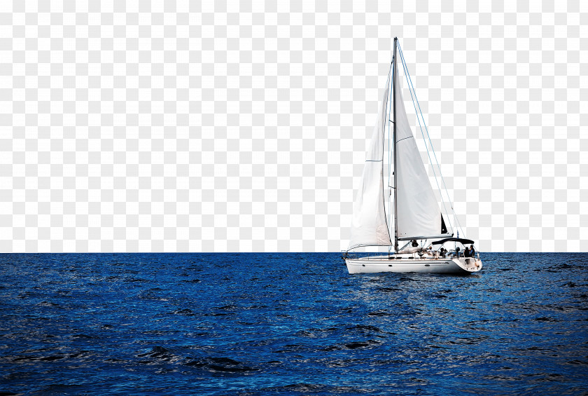 Qinhuangdao Sea Sailing Scow Yawl 4K Resolution PNG