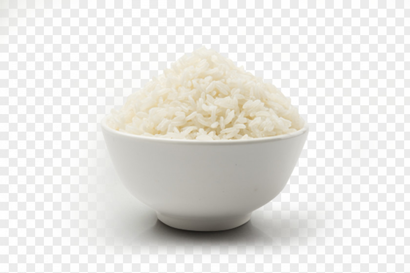 Rice Cooked Cereal White Jasmine Bowl PNG