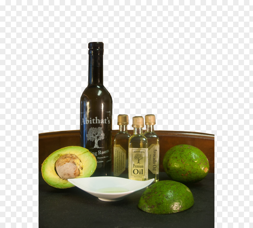 Avocado Oil Liqueur Glass Bottle Still Life Photography PNG