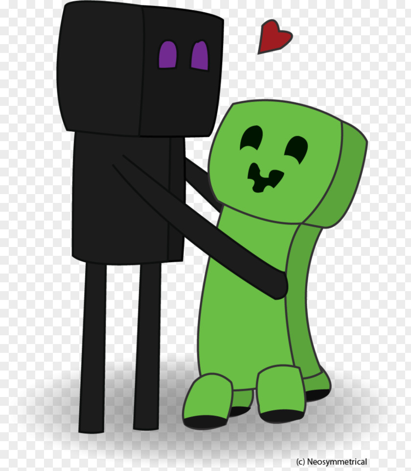 Foreign Vector Minecraft Hug Enderman Video Game Mod PNG