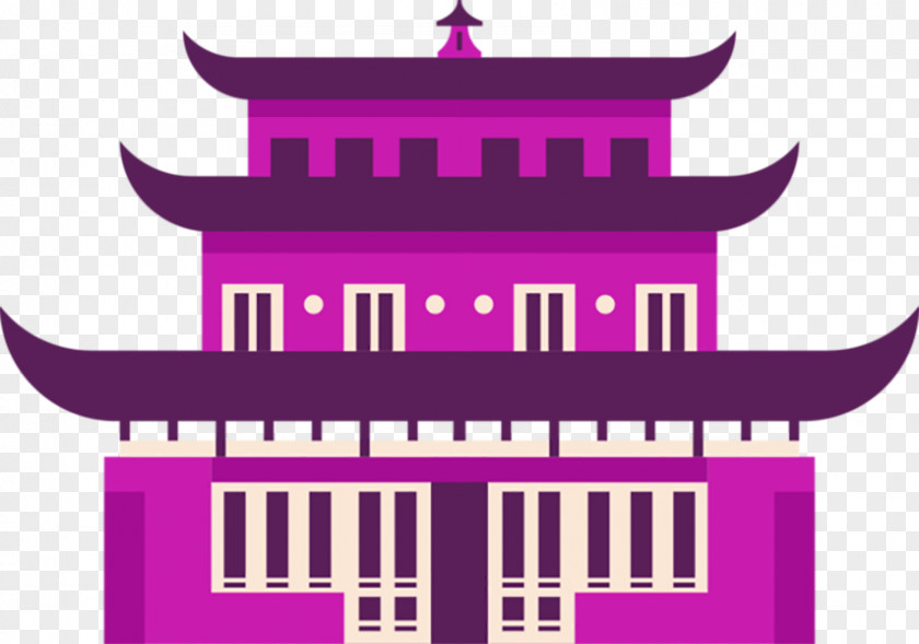 Retro Building China Chinese Architecture Illustration PNG