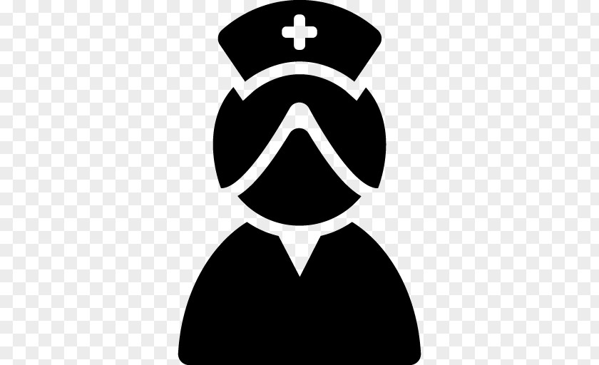Silhouette Nursing Nurse's Cap Clip Art PNG