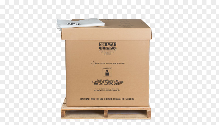 Box Packaging And Labeling Intermediate Bulk Container Carton Dangerous Goods PNG