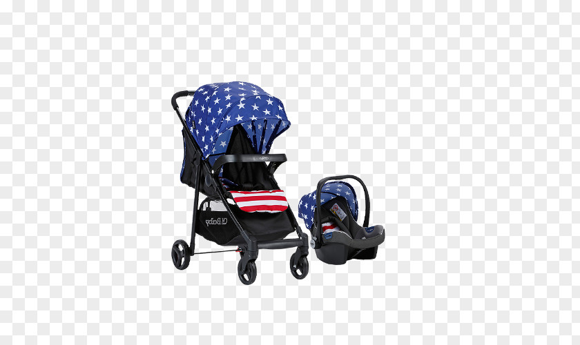 Blue Star Stroller Baby Transport Infant Cart PNG