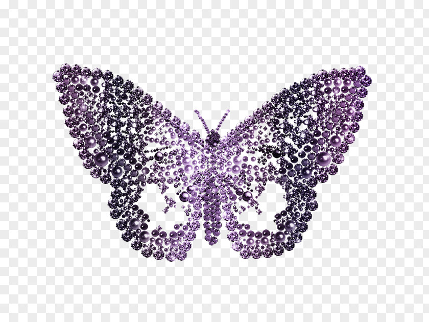 Butterfly Pearl Purple Clip Art PNG