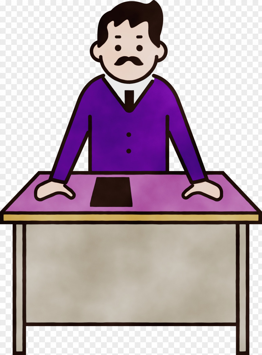 Cartoon Sitting Furniture Line Behavior PNG