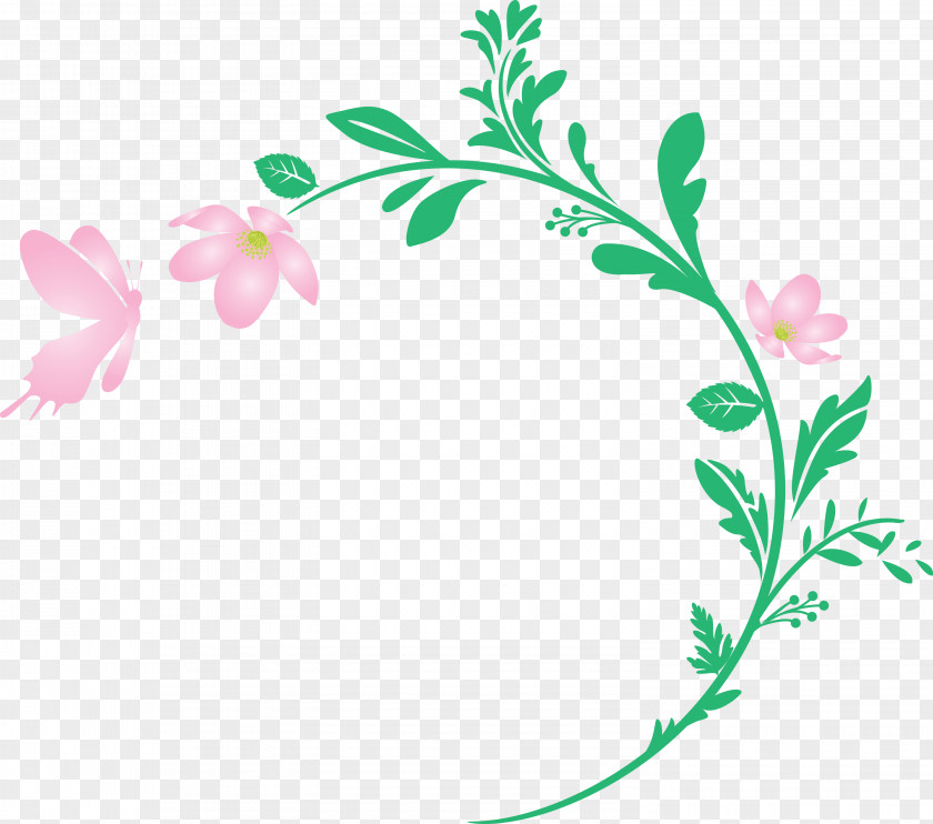 Flower Frame Floral Decoration PNG