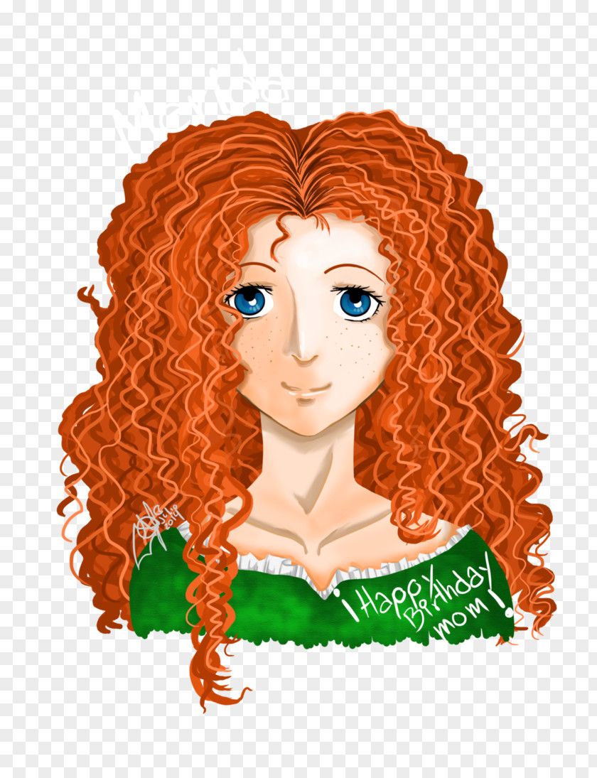 Merida Jack Frost Hair Coloring Human Color Red PNG