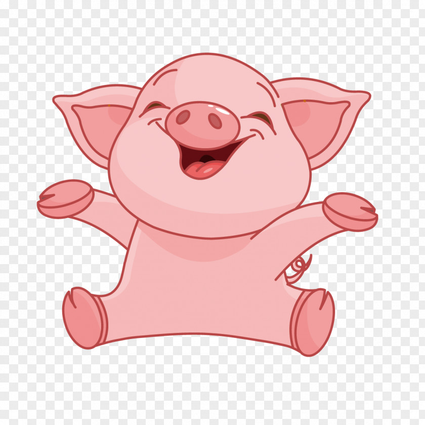 Pig Domestic Piglet Vector Graphics Stock Illustration PNG