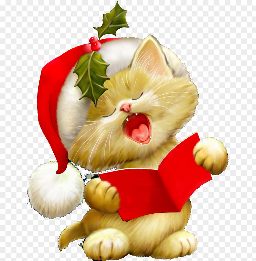 Cat Kitten Clip Art Christmas PNG