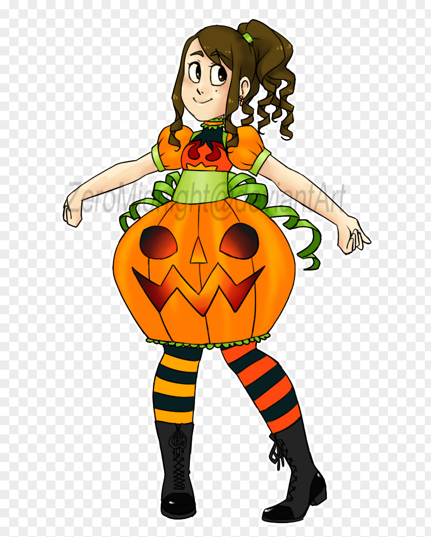 Pumpkin Costume Halloween Clip Art PNG