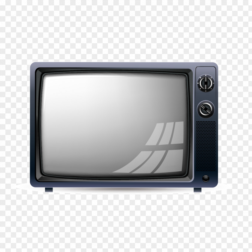 Retro Black And White TV Television PNG