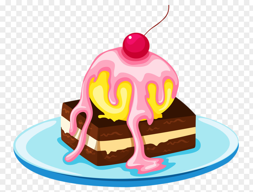 Chocolate Cream Cake Ice Cupcake Birthday Junk Food Clip Art PNG