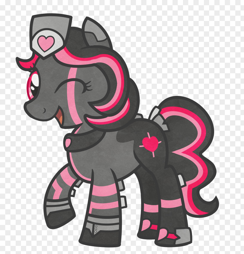 Horse Cartoon Elephantidae Pink M PNG