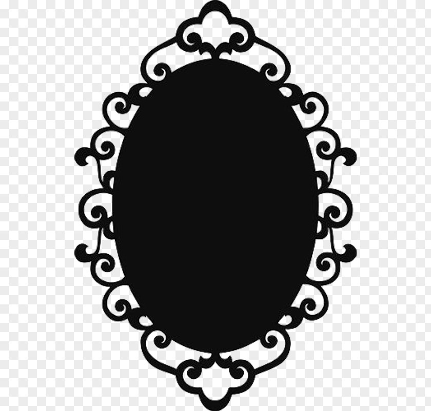 Mirror Stencil Picture Frames Silhouette PNG