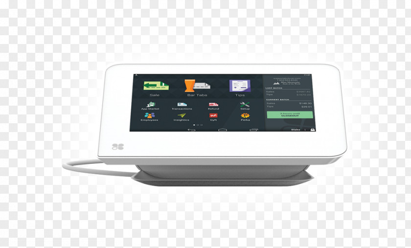 Mobile Pay Paper Display Device Food Payment Terminal PNG