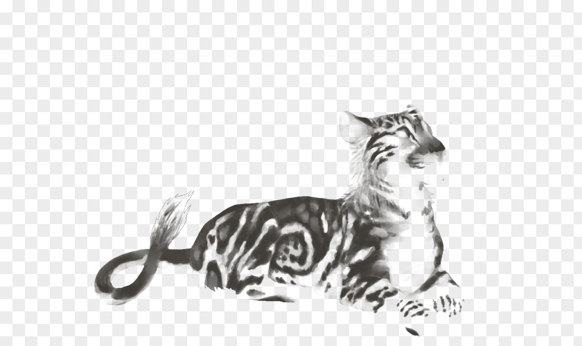 Mottled Ink Felidae Cat Tiger Lion Cheetah PNG