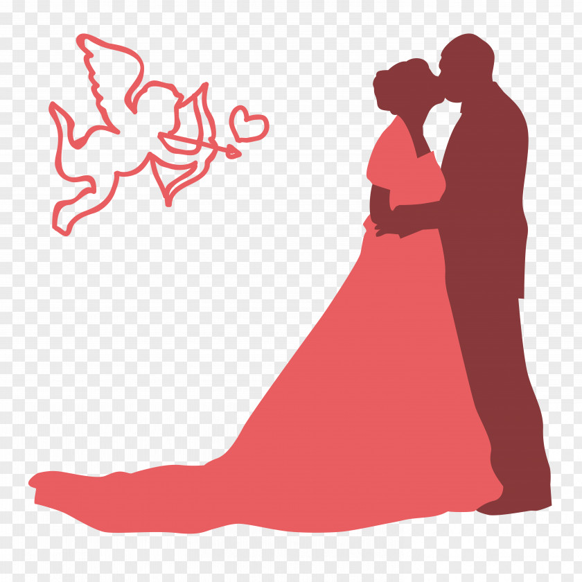 People Silhouette Wedding Clip Art PNG