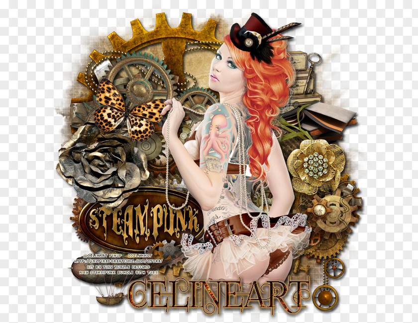 Steampunk Canvas Post Cards Rectangle PNG