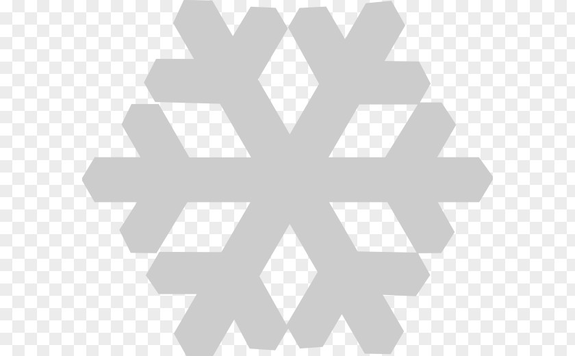 Grey Snowflake Clip Art PNG