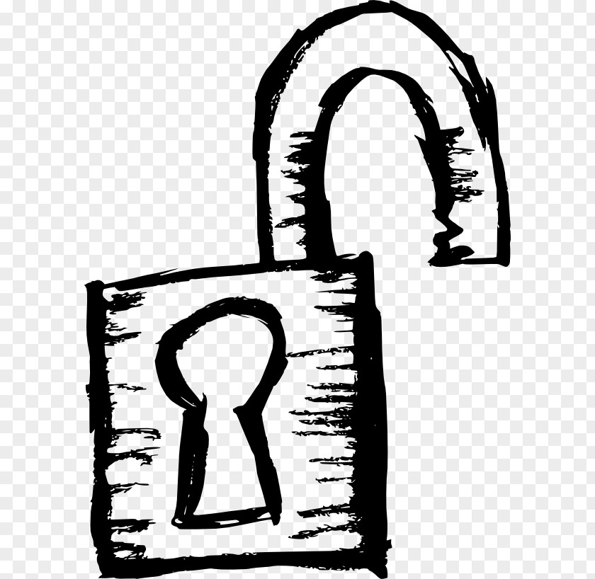 Sketch Drawing Lock Clip Art PNG