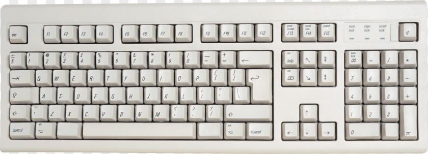 White Keyboard Image Computer Mouse Function Key Layout Shortcut PNG