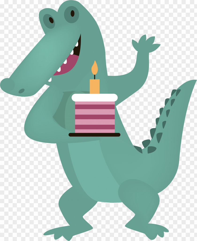 Alligator With A Cake On It Crocodiles PNG