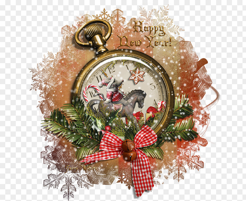 Happy New Year Christmas Tree Ornament Decoration PNG