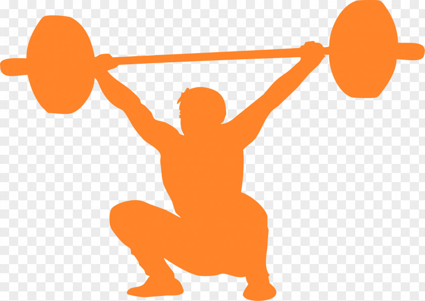 Silhouette Olympic Weightlifting CrossFit Exercise Clip Art PNG