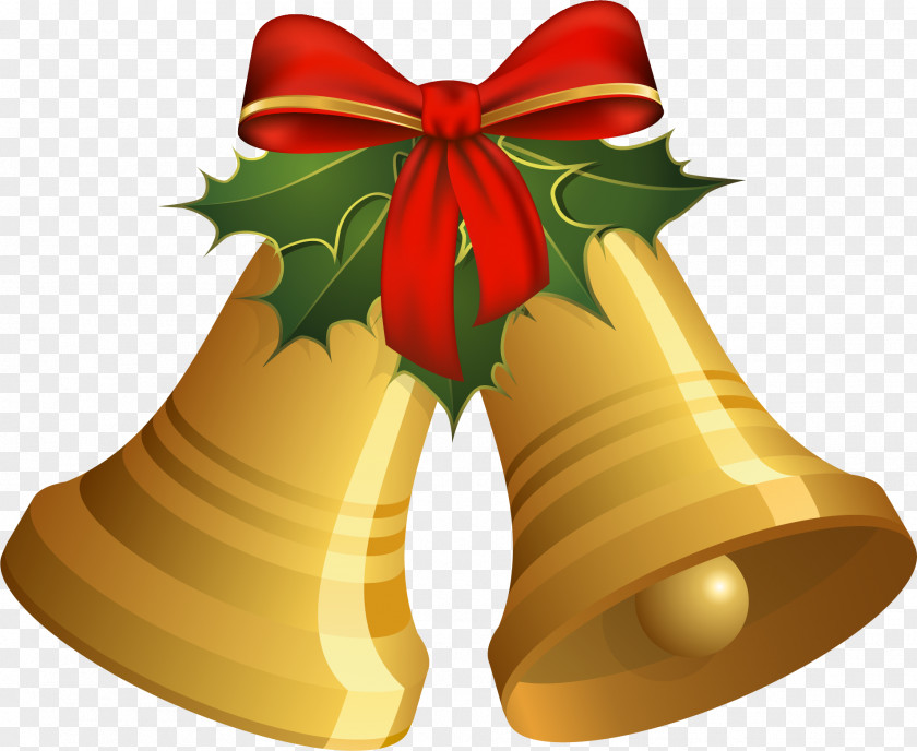 HOLLY Christmas Jingle Bells Clip Art PNG