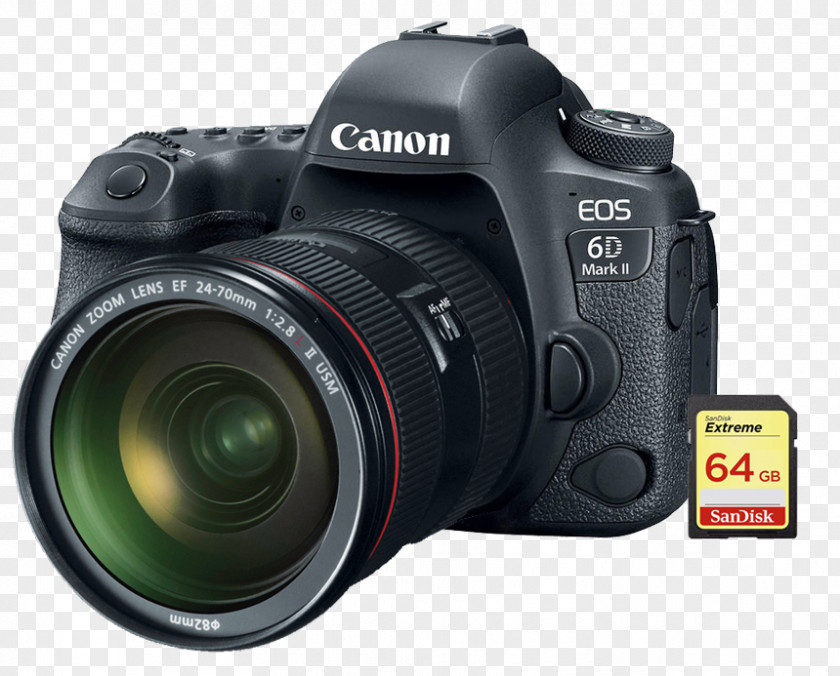 Canon EOS 6D Full-frame Digital SLR Camera EF 24–105mm Lens PNG