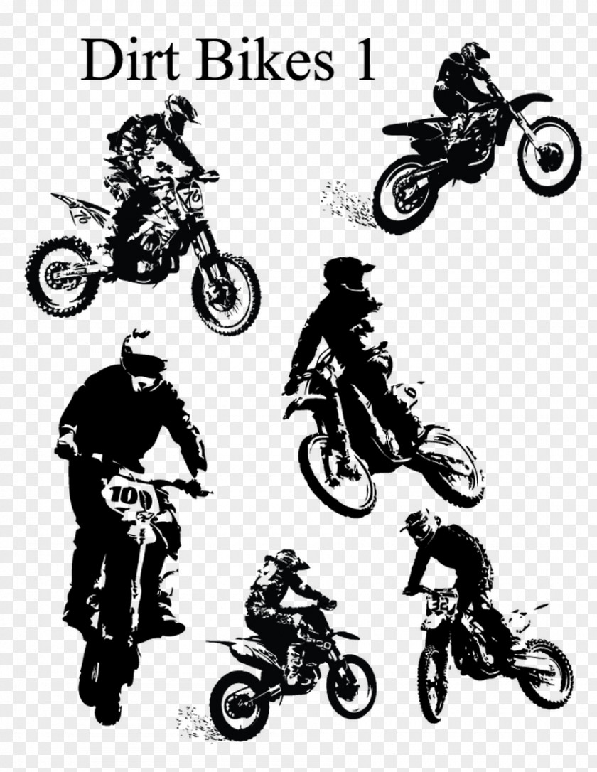 Motorcycle Freestyle Motocross Wall Decal PNG