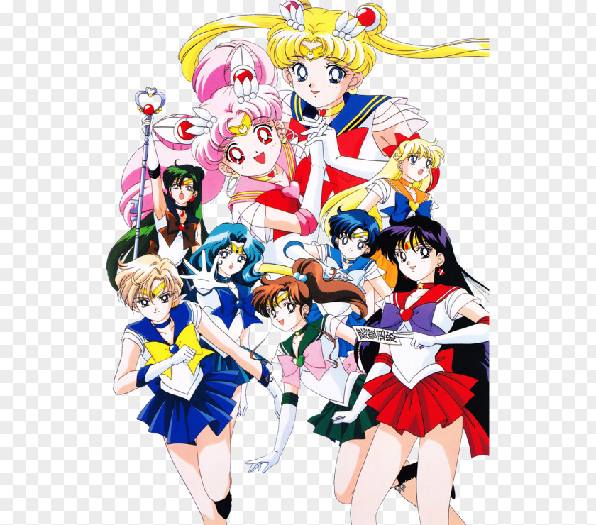 Sailor Moon Chibiusa Mercury Venus Neptune PNG