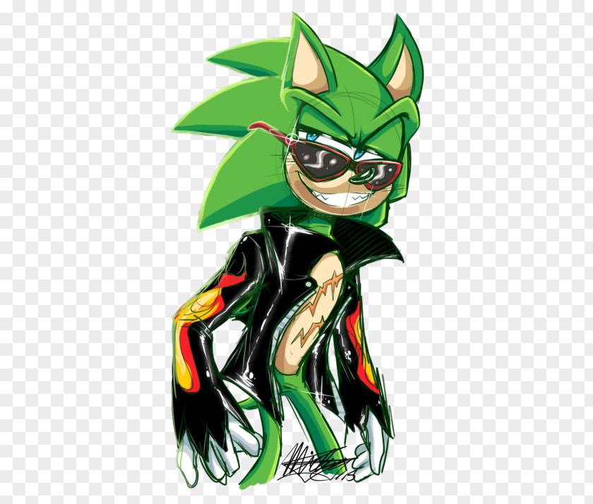 Supernatural Supervillain Green Legendary Creature Cartoon PNG