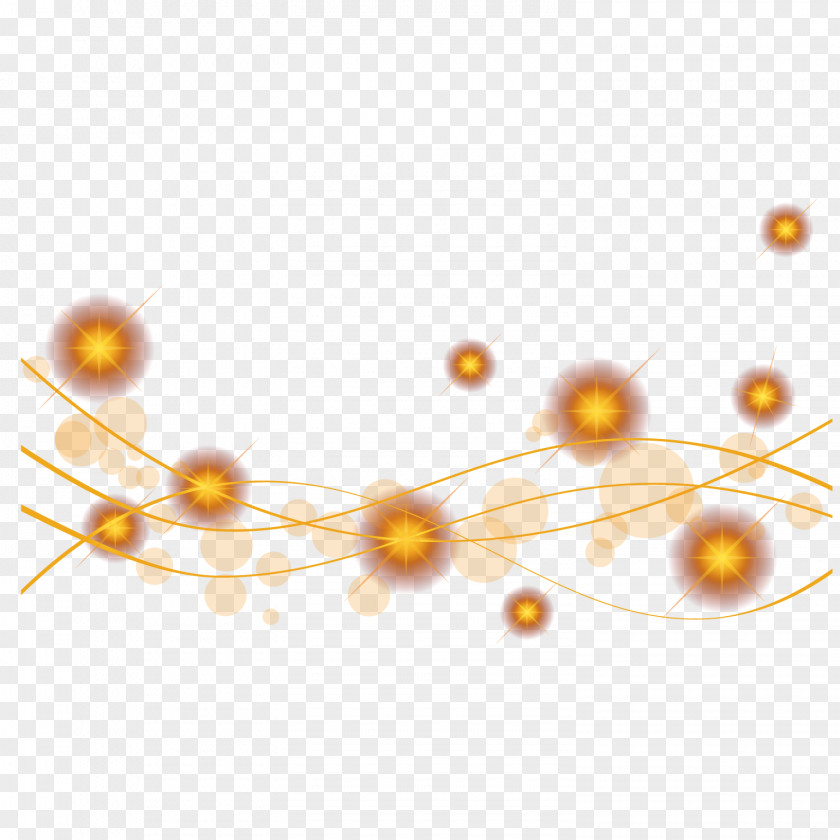The Sparkling Stars Line Point Angle Yellow Pattern PNG