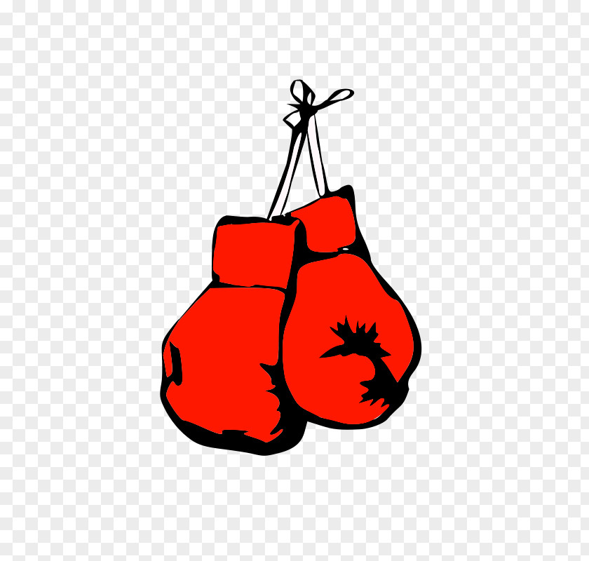 A Pair Of Red Boxing Gloves Cartoon Glove Clip Art PNG