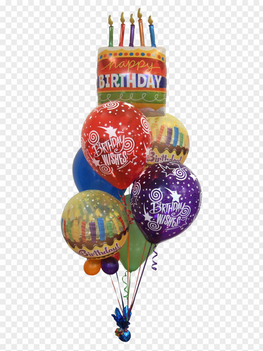 Balloon Birthday Flower Bouquet Gift Wish PNG