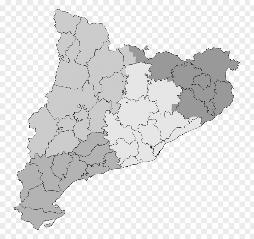 Barcelona Tarragona Osor, Girona Catalan Independence Movement Map PNG