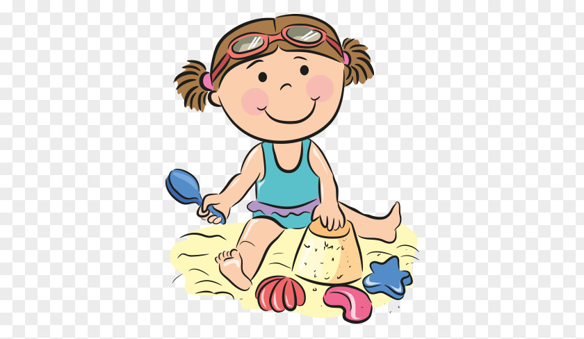 Beach Cartoon Child PNG