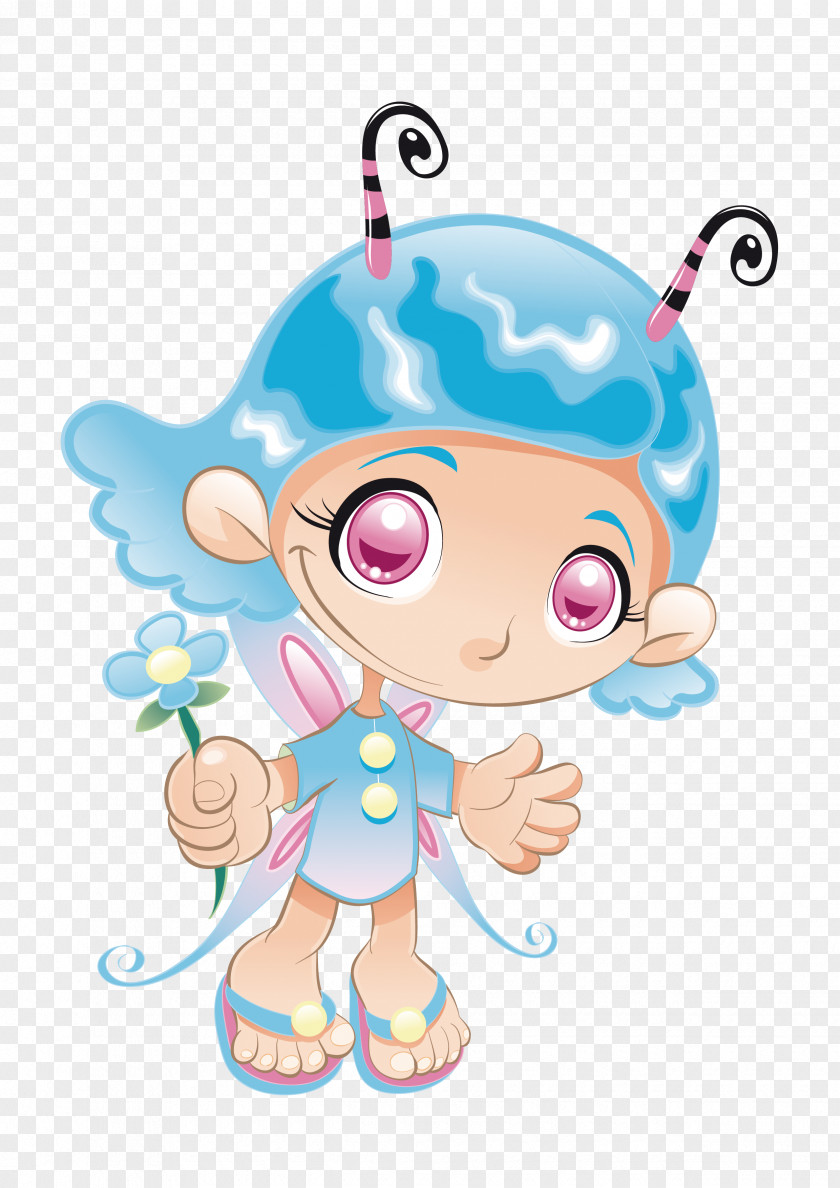 Cartoon Elf Animation Poster Illustration PNG