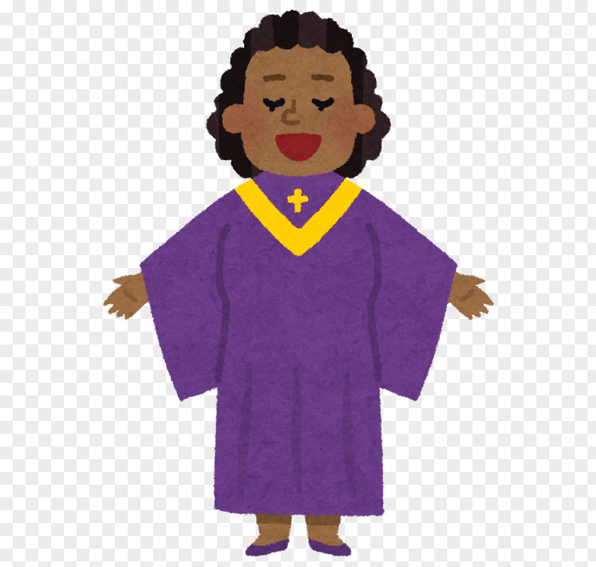 Gospel Cartoon Purple Costume Finger Clip Art PNG