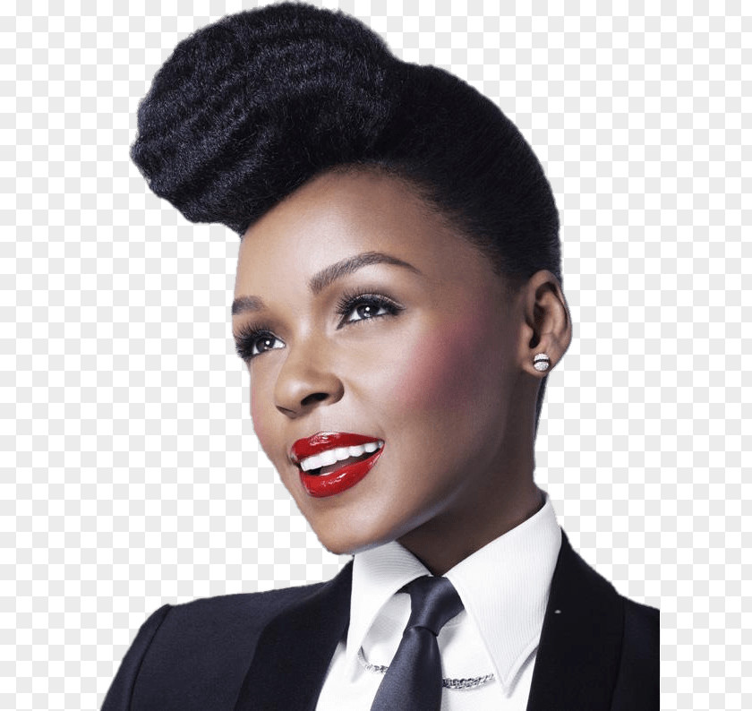 Portrait Janelle Monáe Singer-songwriter CoverGirl Female PNG