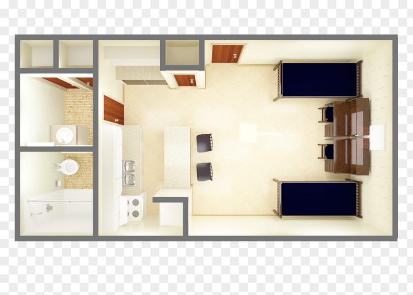 Studio Apartment Floor Plan House PNG