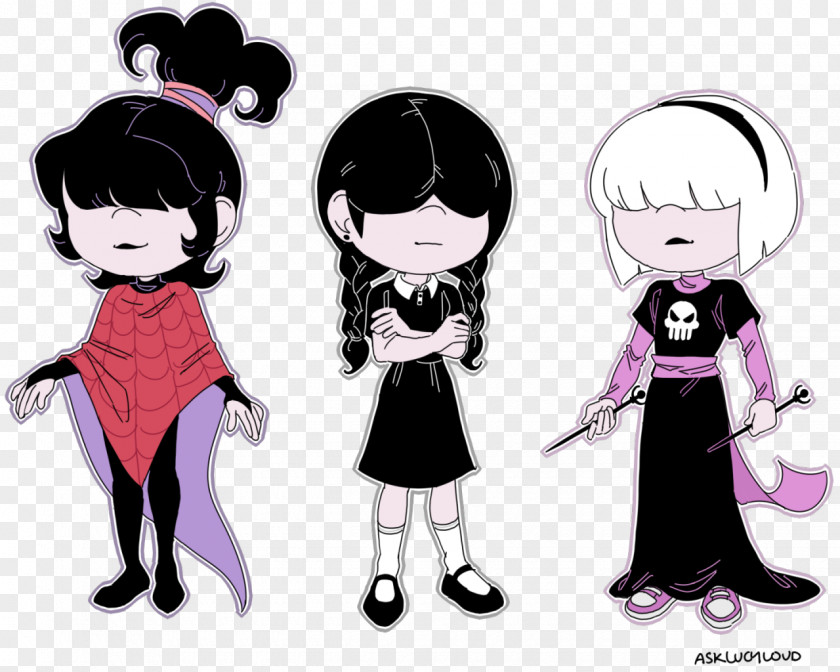 Addams Family Lucy Loud Lincoln Cartoon Animation PNG