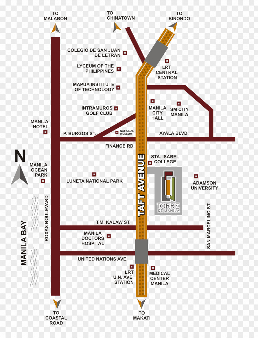 Taft Avenue Rizal Park Intramuros DMCI HomesPhilippine Map Torre De Manila PNG