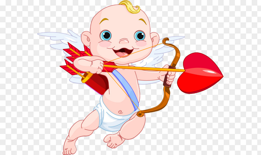 Cupid Heart Toddler Fairy Pink M Clip Art PNG
