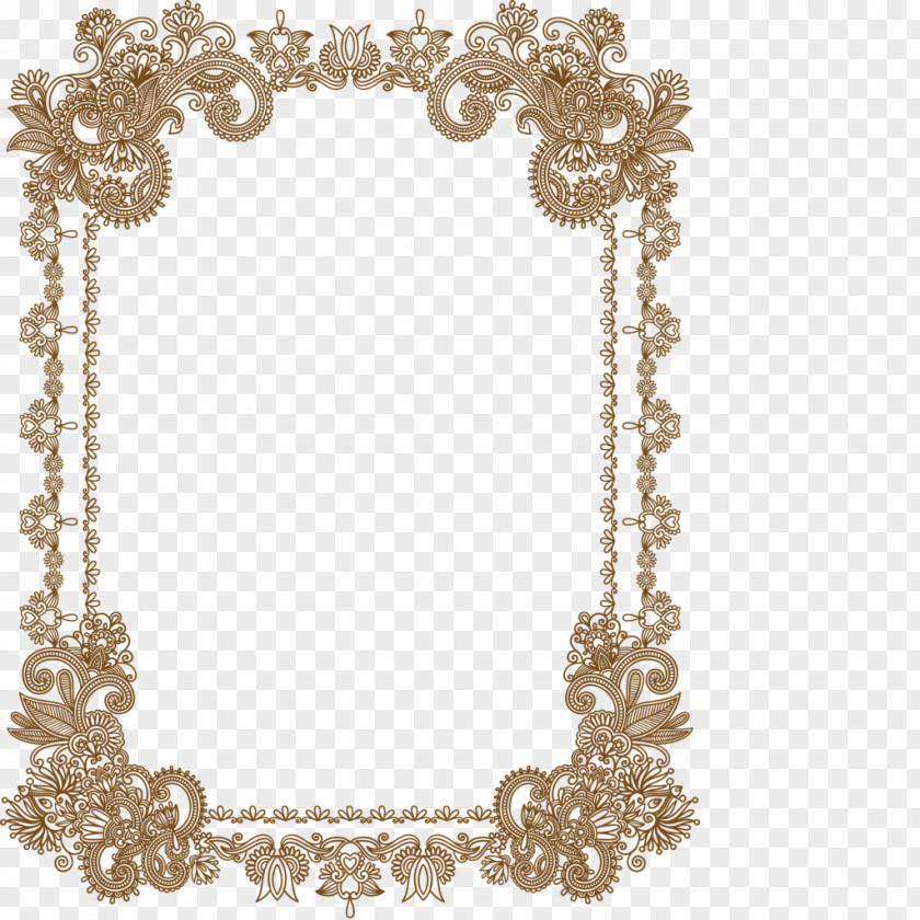 European-style Wedding Photo Frame Picture Ornament Retro Style Pattern PNG