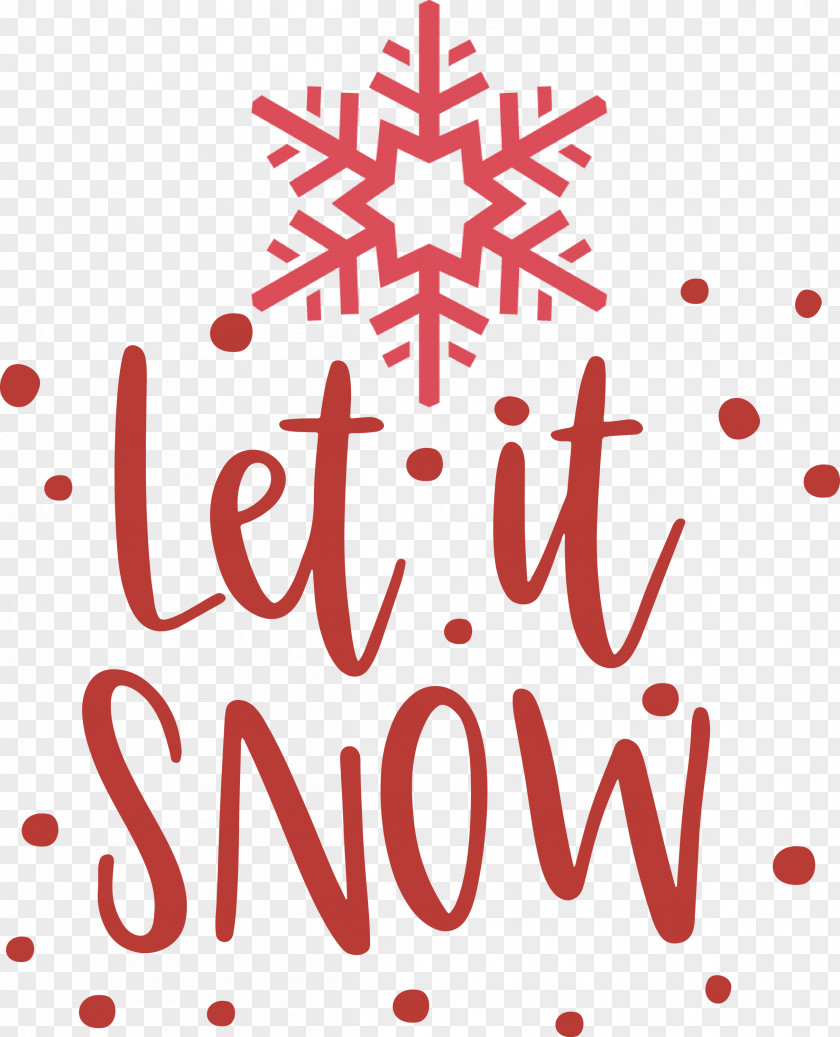 Let It Snow Snowflake PNG