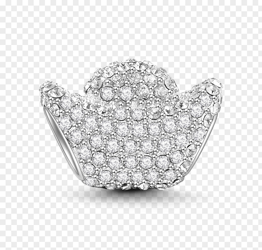 Silver Ingot Brooch Bling-bling PNG